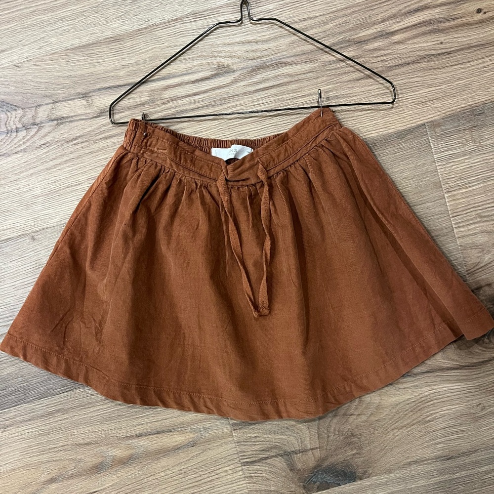 Girls skirt, 6/7t,  corduroy deep camel color